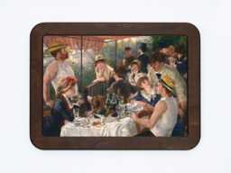 Luncheon Of The Boating Party Pierre-Auguste Renoir Post Impressionism Classic Painting Wooden Framed Art Print - thumbnail 1