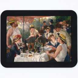 Luncheon Of The Boating Party Pierre-Auguste Renoir Post Impressionism Classic Painting Wooden Framed Art Print - thumbnail 3