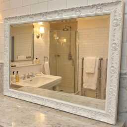 Large Antique White French Framed Decorative Rococo Ornate Opera Wall Mirror - Choice Of Size Premium Quality Free P&p - thumbnail 3