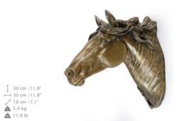 Fresian Horse - Big, Horse Hanging Statue, Limited Edition, Artdog - thumbnail 1
