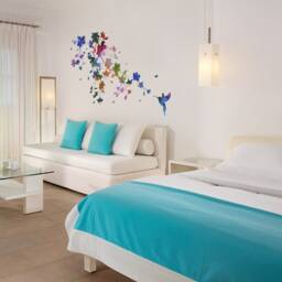 Hummingbird Sticker - Floral Watercolor Wall Art Decal Colorful Home Design Skuhum - thumbnail 2