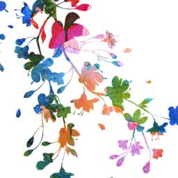 Hummingbird Sticker - Floral Watercolor Wall Art Decal Colorful Home Design Skuhum - thumbnail 3