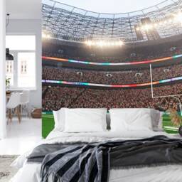 American Football Stadium Wallpaper Mural, Removable Peel & Stick - thumbnail 3