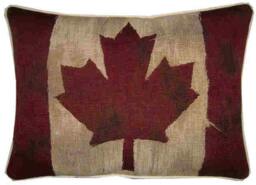 Vintage Canada Canadian Flag Woven Tapestry Cushion Pillow Cover - thumbnail 1