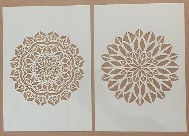Mandala, Mylar Stencil, India, Wall Art, Airbrushing, Painting, Craft - image 1