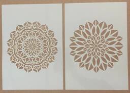 Mandala, Mylar Stencil, India, Wall Art, Airbrushing, Painting, Craft - thumbnail 1