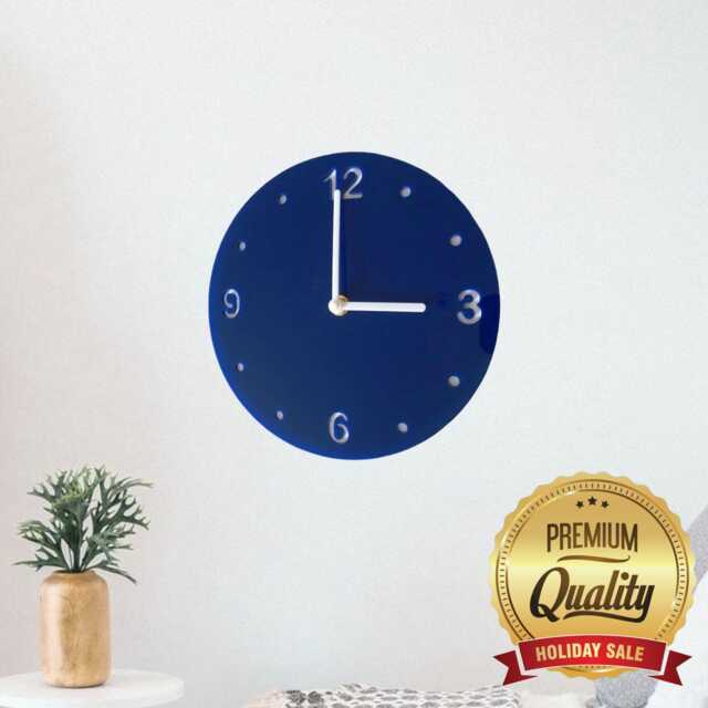Round Two Colour Acrylic Clocks - Many Colours - Bespoke Shapes & Sizes Made - image 1