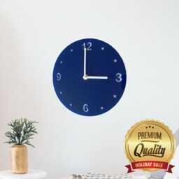 Round Two Colour Acrylic Clocks - Many Colours - Bespoke Shapes & Sizes Made - thumbnail 1