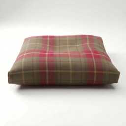 Bean Bag Faux Wool Tartan Pembroke Floor Cushion Rectangle Brushed Check Pillow - thumbnail 3