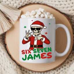 Funny Skeleton 67 Six Seven Personalised Customised Christmas Bauble Decoration Gift For Her Him Son Daughter Meme Viral Italian Brainrot - thumbnail 2