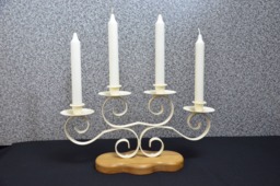 Unique 4 Candlestick Holder. Candelabra