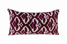Velvet Ikat Pillow - thumbnail 1