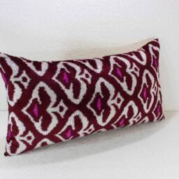 Velvet Ikat Pillow - thumbnail 2