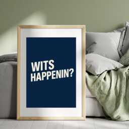 Wits Happenin Print - Scottish Funny Art Quotes - Print Only, Frame Not Included - thumbnail 1