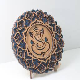Ganesh Mandala Wood Wall Art, 6 - thumbnail 2