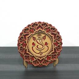 Ganesh Mandala Wood Wall Art, 6 - thumbnail 4