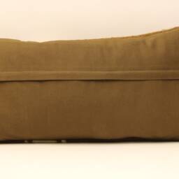 Vintage Turkish Kilim Pillow, Wool Lumbar Cushion - 12x24 - thumbnail 4