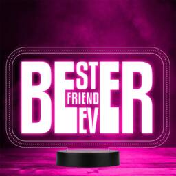 Beer Best Friend Ever Funny Home Bar Man Cave Gift Colour Change Night Light