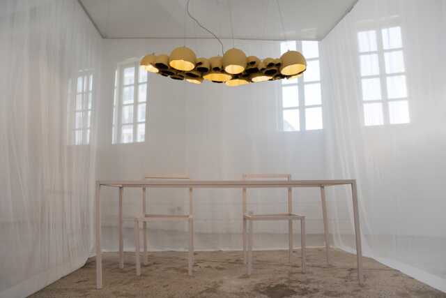 Extra Large Dinner Table Pendant Light, Biocomposite Modern Interior Lighting, 9xe27, Dining Room Lights - image 1