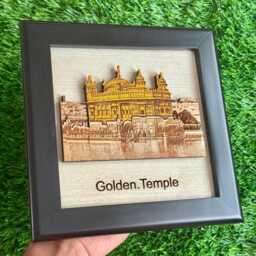 Sikh Photo Frame Golden Temple Sri Harmandir Sahib Wooden Wall Home Decor Zzz10 Wood Carved Darbar Saab Amritsar Swaran Mandir Sikhism New - thumbnail 3