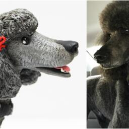 Custom Poodle & Labradoodle Sculpture Handmade Polymer Clay Keepsake - thumbnail 2