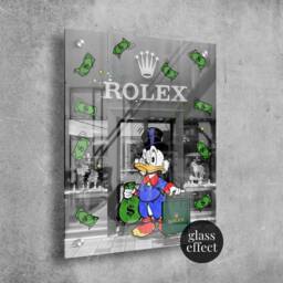 Scrooge Mcduck Pop Art - Alec Monopoly Inspired Acrylic Glass Wall Decor - thumbnail 2