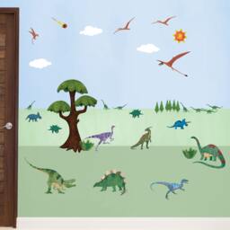 Dinosaur Wall Decals - Peel & Stick Stickers For Themed Room Nursery & Kid Mini Set - Item 1246-17 - thumbnail 1