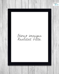 Picture Frame With Text - Approx. 21.5 X 16.5 cm
