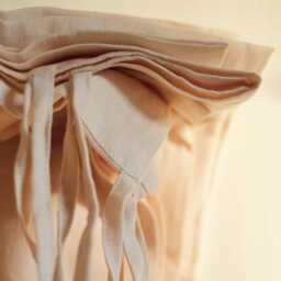 Linen Livingroom Curtains - 1 Panel Rod Pocket Curtain Tietop Drapery Panels Custom Size Cafe Pleated - thumbnail 2