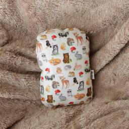 Watercolor Raccoon Pillow, Woodland Nursery Decor - thumbnail 3