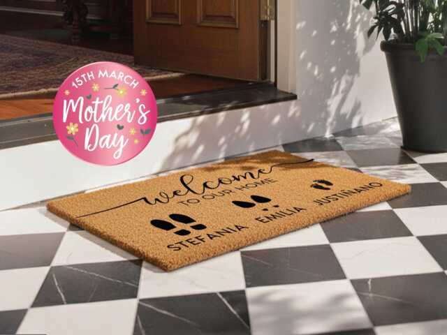 Elegant Family Name Doormat - Stylish Front Door Mat - image 1