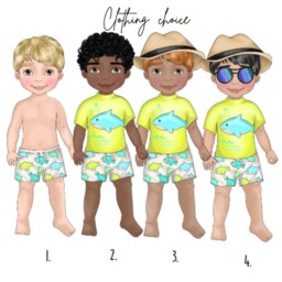 Personalized Kids Beach Towel Character Design With Tassels - thumbnail 3