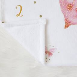 Butterfly Milestone Blanket, Personalized Monthly Baby Milestone, Shower, Photo Girl - thumbnail 3