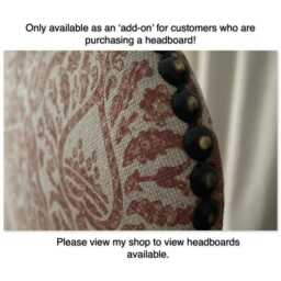 studded Headboard Add On Choice Of Colours For Customers Only - thumbnail 2