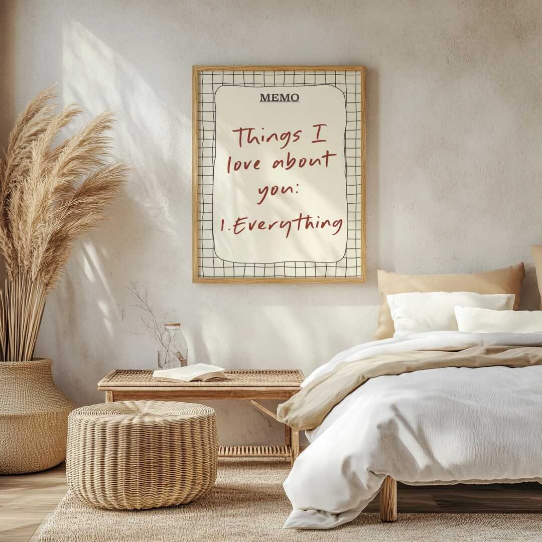 Custom Quote Wall Art - Personalised Memo Board Print Lots Of Sizes by Etsy  | ufurnish.com, image size:1080x1080