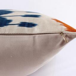 Ikat Pillow, Hand Woven Pillow Cover, Throw Pillows, Designer Decorative Accent Pillows - thumbnail 3
