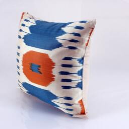 Ikat Pillow, Hand Woven Pillow Cover, Throw Pillows, Designer Decorative Accent Pillows - thumbnail 2