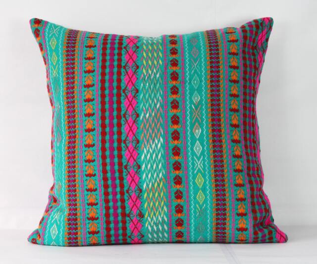 striped Cotton Throw Pillow Cover Handmade Jacquard Cushion - image 1