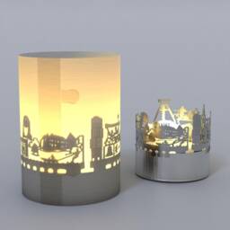 Bochum Key Rack - German City Souvenir - Wall-Mounted Holder With Skyline Silhouette Organize Keys in Style - thumbnail 4
