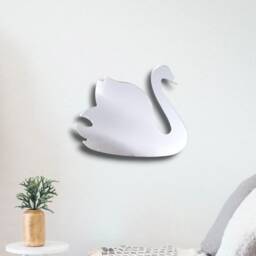 Swan Acrylic Mirror Wall Art - Many Size & Colour Options - Bespoke Items Made - thumbnail 3