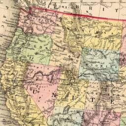 United States Map During Ulysses S. Grant, Historical Restored, Archival Print - thumbnail 3