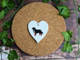 Bernese Mountain Dog, Christmas Tree Decoration, Handmade Ceramic Xmas Gift, Gift For Lover, Present Dog