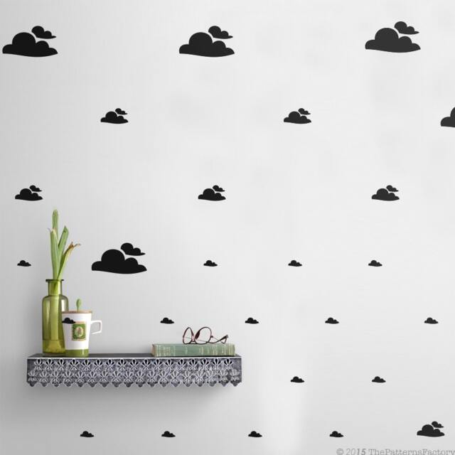 Cloud Wall Decals Nursery & Kids Room Decor - Set Of 56 - image 1