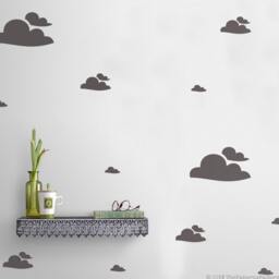Cloud Wall Decals Nursery & Kids Room Decor - Set Of 56 - thumbnail 3