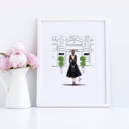 Art Printthe Boutique - Fashion Illustration Print - Paris Print-Fashion -Home Decor Wall Decor By Melsy's Illustrations - thumbnail 2
