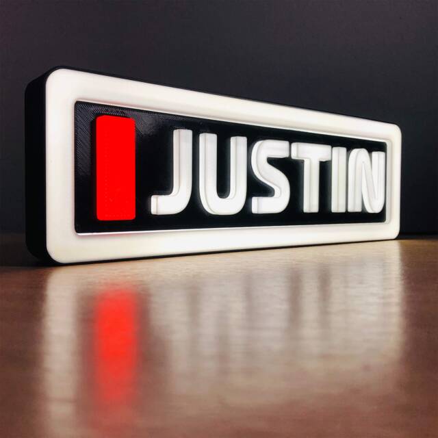 Formula 1 Led Name Sign Personalised Motorsport Room Decor - image 1