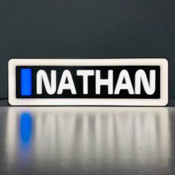 Formula 1 Led Name Sign Personalised Motorsport Room Decor - thumbnail 2