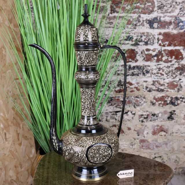 Aravalli Aftaba Brass Arabian Jug Vase Ornament 50cm - image 1
