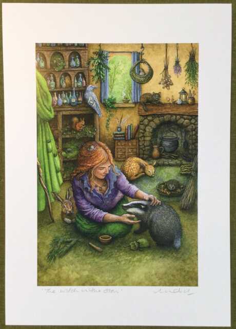 "The Witch in The Glen - Print From ""Forest Of Enchantment Oracle" - image 1