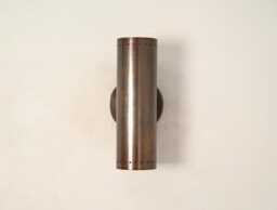 Modern Brass Wall Sconce, Mid Century Curved Light Fixture, Minimalist Hallway Lamp - thumbnail 1